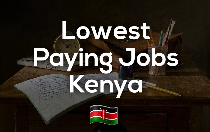 Lowest paying jobs in Kenya
