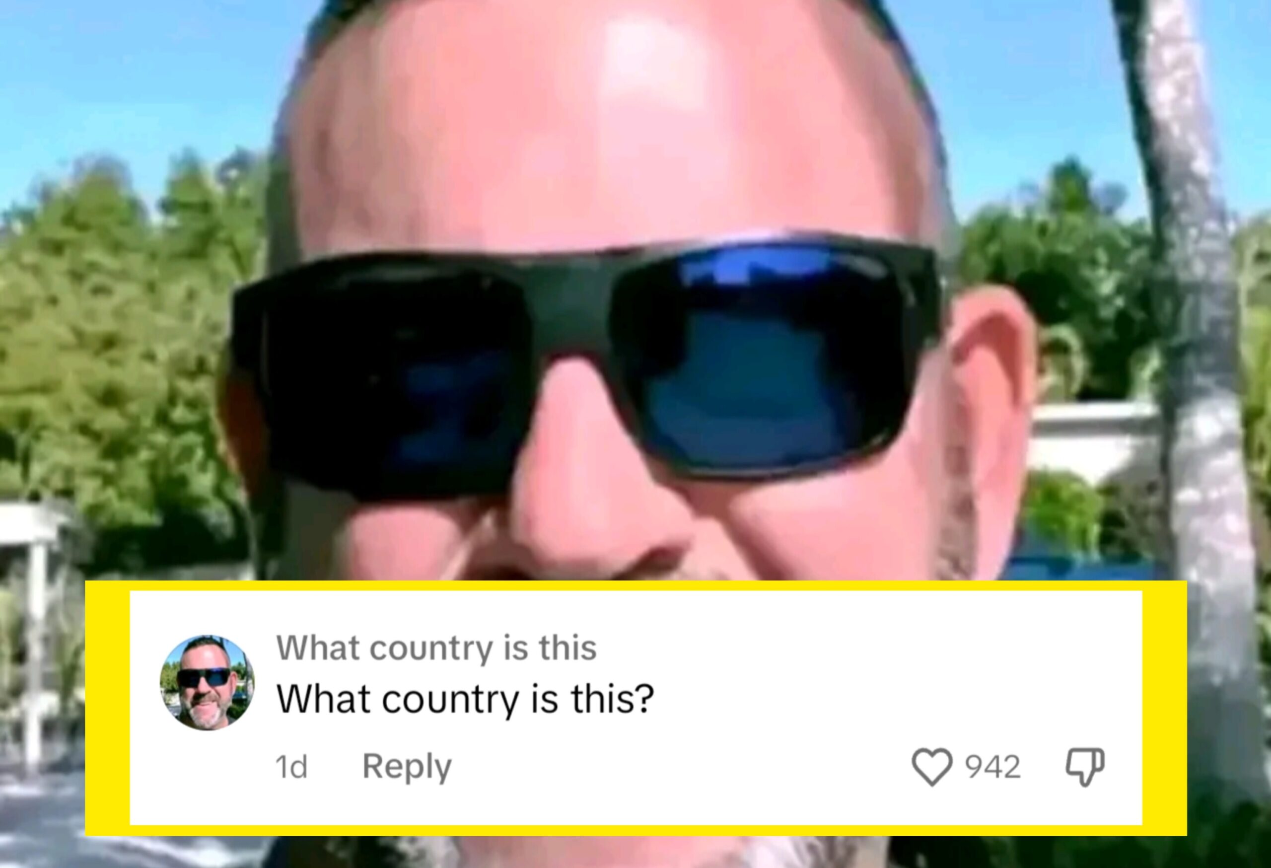 TikTok guy commenting which country is this